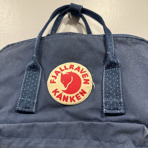 Fjallraven Kanken Classic Canvas Backpack Faded Deep Blue Unisex Travel School - Picture 2 of 16